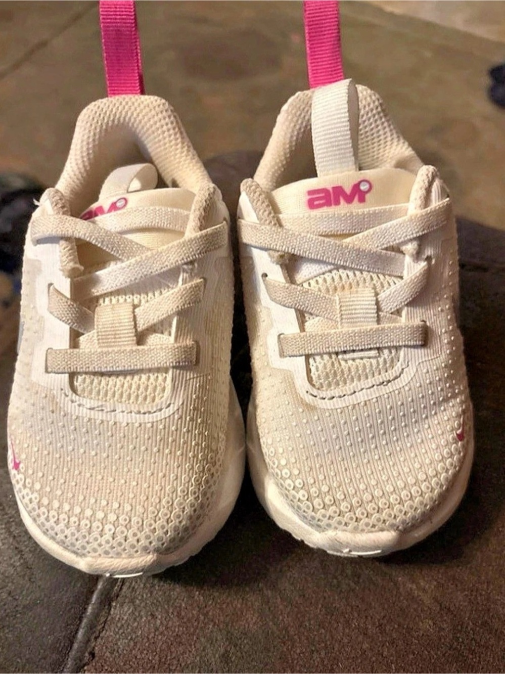 Nike Air Max Bolt Toddler Sneakers White & Pink US 5C